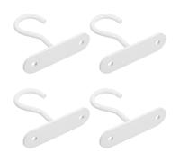 Happyyami Ganchos de Techo Metálicos 4 Piezas para Colgar Plantas Macetas Linternas Interiores y Exteriores, Ganchos para Plantas de Porche Resistentes y Multifuncionales