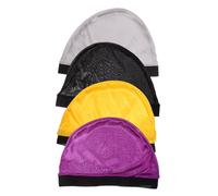 Happyyami Gorros de Media Elásticos para Peluca 4 Piezas Tamaño Único Transpirables Cómodos Unisex Uso Diario Colores Aleatorios Polyester Color Aleatorio