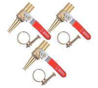 Happyyami Grifo de Jardín Exterior de Cobre Fundido Dorado Sistema Anti Congelación y Conector Rápido para Sistemas de Riego en Barco 3 Piezas