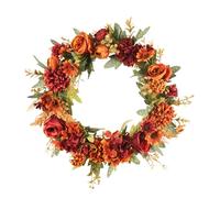Happyyami Guirnalda de Rosas Artificiales Rojas para Decoración de Pared, Plantas y Fácil Instalación, Adecuada para Adornos de Hogar en Otoño y Acción de Gracias