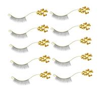 Happyyami Herramienta Auxiliar Metálica Para Injerto y Soporte De Pestañas Postizas 6 Pares Tamaño Estándar Para Salones Profesionales Uso En Exhibición y Arreglo