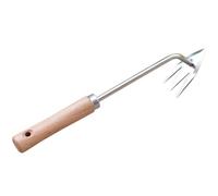 Happyyami Herramienta Manual para Deshierbe Diseño Ergonómico, Arrancador de Malezas Raíces Profundas de Metal y Madera para Jardín y Césped