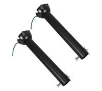 Happyyami Indoor Ceiling Fan Downrod, 2pcs Black Metal 8 Inch Downrod Extension for Fan with Ball Head, Space Adaptation, Ceiling Fans Accessories for Living Room Lighting