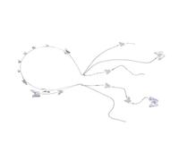 Happyyami joyería de la cabeza para las mujeres borla diademas cabello Venda Boda aro de pelo de diadema decorativa diadema de para mujer tocado de Circón
