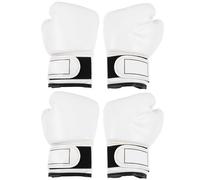 Happyyami Juego de 2 Pares de Guantes de Boxeo para niños, Guantes de Entrenamiento de Sparring para niños, Acolchado de Espuma Ligero para Kickboxing, Saco de Boxeo y práctica de Taekwondo.