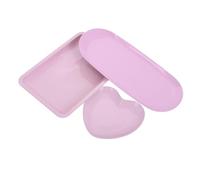 Happyyami Juego De 3 Bandejas Para Guardar Herramientas De Manicura Bandejas Para Manualidades Bandejas Para Actividades Bandejas Profundas De Metal Para Servir Bandejas Pequeñas
