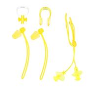Happyyami Juego De 4 Tapones Oídos y Pinzas Nariz Impermeables De Pvc, Cómodo Ajuste, Accesorios De Natación Para Adultos y Niños, Protección Contra Agua Piscina y Mar
