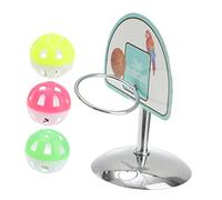 Happyyami Juguete de Baloncesto Periquito Juguetes pequeños Juguetes de Entrenamiento de Loros Mini Suave Juguete para Masticar Loro Juguetes para Masticar Loros Metal Rojo Color Aleatorio
