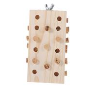 Happyyami Juguete De Madera para Aves De Entrenamiento Bloques De Madera para Periquitos y Loros Juguete Masticable para Aliviar El Aburrimiento y Promover El Forrajeo para Mascotas