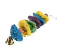 Happyyami Juguete De Madera para Periquitos y Aves Juguete De Masticar Colgante Accesorio Divertido y Resistente para Mascotas para Entretenimiento Salud De Tu Loro