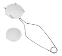 Happyyami Kit de Fundición de Metal 2 Crisoles de Cuarzo y Pinzas, Diseño Compacto y Versátil para Fundir Oro y Plata en Joyería DIY