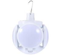 Happyyami Lámpara Solar Recargable para Camping Batería 2400mah y Protección contra Sobrecalentamiento, Luz White para Uso Exterior y Iluminación de Patio
