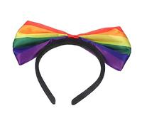 Happyyami Lazo Para El Pelo Venda Bows Accesorios Para El Cabello Del Iris Diademas Anchas Para Mujer Boda Diadilla Diadema De Orgullo Delirio Fiesta Spa Señoras Tela