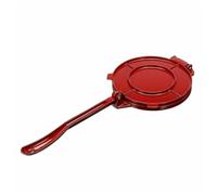 Happyyami Máquina Manual para Hacer Tortillas de Maíz y Harina Prensa de Masa de Aleación de Aluminio 20 CM Roja Herramienta Versátil para Cocina y Elaboración de Empanadas y Pierogis