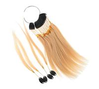 Happyyami Mechones De Pelo Humano Para Probar Color Con Hebillas Doradas Extensiones De Pelo Con Punta Para Practicar Tintes Salones De Belleza