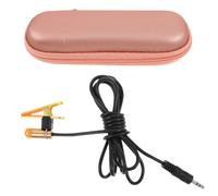 Happyyami Micrófono de Solapa Pickup Versátil para Erhu Violín Armónica Abrazadera Metálica y Cable Captador de Sonido Reemplazo de Micrófono para Músicos Intérpretes