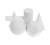 Happyyami Modelos 3D De Formas Geométricas Mini 5 Piezas Resina Yeso Simulado para Dibujo Boceto Arte Educativo