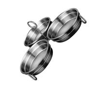 Happyyami Molde para escalfar huevos, Cazador de huevos de acero inoxidable, 1 juego, para cocina y viajes