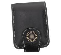 Happyyami Neceser de Maquillaje Portátil con Espejo para Mujer Bolsa de Labiales Práctica y Elegante Almacenamiento Seguro para Cosméticos Llaves y Monedas para Novias y Mamás