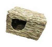 Happyyami Nido De para Mascotas Hamaca Casa Conejera Exterior Conejillo De Indias Anidando Jerbo Basura Lana Lecho Codorniz Heno Conejo Conejito Hábitat Litera Hámster Hierba De Caña