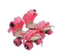 Happyyami Niñas Patines para Niños Zapatos De Cuatro Ruedas Niños Patines Niñas Cuádruples De Niño Zapatillas De Skate Zapatos De Skate De Cuatro Ruedas Pala Chica