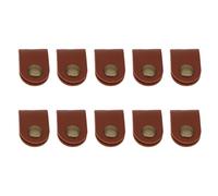 Happyyami Organizador de Cables Protege y Gestiona Cables Marrón de Cuero Pu 10 Unidades para Auriculares y Teléfonos Móviles de Manera Hogar Oficina
