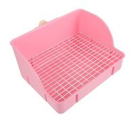 Happyyami Orinal De Conejo Autolimpiable Caja Conejos Base De Malla para Uso Interiores Bandeja Sanitaria y Cobayas