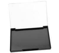 Happyyami Paleta De Sombras De Ojos Magnética Vacía, 1 Unidad, Tamaño Compacto, Color Negro Tapa Transparente, Para Mujeres, Adecuado Para Maquillaje Personalizado y Viajes