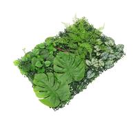 Happyyami pared de plantas artificiales jardin vertical artificial planta artificial césped telón de fondo verdor pared panel de follaje de vegetación artificial muro panel de plantas verdes