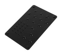 Happyyami Pedal de Piso del Automóvil y Almohadilla de Talón para Coche, Aleación de Aluminio, 1 Juego, Uso Prolongado para Mayor Comodidad al Conducir