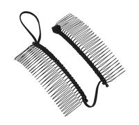 Happyyami Peine Lateral Cabello Pinza de Plátano, 30 Dientes, Color Negro, para Mujer, Sujeta Cabello Grueso y Rizado, Accesorio para Peinados Cómodos y Duraderos