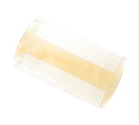 Happyyami Peine Pequeño de Cuerno para Masaje de Cuero Cabelludo, Peine Delicado de Doble Cara, Masajeador Capilar para Mujer, Uso Diario, Diseño Resistente y Flexible