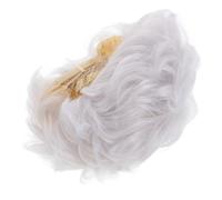 Happyyami Peluca Gris Plateada Corta Con Flequillo Peluca De Pelo Corto Para Mujeres Mayores Accesorio De Disfraz Para Halloween De De Alta Temperatura