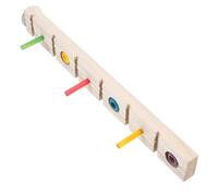 Happyyami Perch De Madera para Aves Plataforma De Entrenamiento para Periquitos Juguete De Madera para Mascotas para Descanso y Ejercicio Resistente y Duradero Mediano