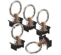 Happyyami Pernos Únicos Anillo de Riel en Forma de L y Junta Tórica 5 Piezas 2.55X1.49X0.66 Pulgadas para Vehículos Todo Terreno y Sistemas de Carga