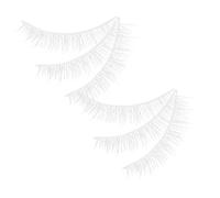 Happyyami Pestañas Postizas Naturales 3 Blancas para Cosplay y Halloween y Cómodas Accesorios de Maquillaje Perfectos para Fiestas y Ocasiones Obsequios
