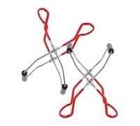 Happyyami Pinzas para Tarros de Conserva Rojas, Elevadoras con Agarre Cómodo y Material de Hierro y Pp, Ideales para Cocina y Platos Calientes, Pack de 2 Unidades