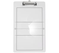 Happyyami Pizarra para entrenadores de voleibol reutilizable y borrable, tabla portátil de 13,78 x 8,66 cm, ligera, para entrenamiento, consejos de equipo y partidos