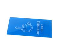 Happyyami Placa de Señalización para Baños Discapacitados Signo Acrílico para Accesibilidad Indicación para Personas con Movilidad Reducida para Baños Públicos y