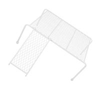 Happyyami Plataforma para Pollos Pequeña Rampa de Escalera de Hierro Blanco, Comedero y Soporte Resistente para Gallinero, Accesorio para Mascotas Pequeñas y Jaulas, Estilo Varios Estilos