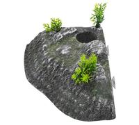 Happyyami Plataforma para Tortugas con Rampa de Escalada Realista Isla Flotante y Refugio Decoración de Acuario para Hábitat de Reptiles y Mejorar Su Salud Física