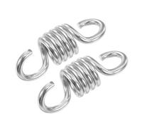 Happyyami Resorte de Columpio de Hamaca de Hierro Galvanizado, Suspensión Versátil para Silla Colgante y Columpio de Porche, Paquete de 2 Piezas para Uso Exterior
