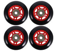 Happyyami Rodillos de Fitness para Máquina de Ejercicio 4 Piezas Ruedas Plásticas Compatibles Bicicletas y Cintas de Correr para Entrenamiento en Casa