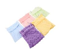 Happyyami Saco de Dormir para Mascotas Pequeñas Diseño Colgante y Felpa Cálida, Nido Adaptable para Jaulas y Ambientes de Hámsteres y Ratas, Pack de 5 Piezas