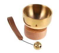 Happyyami Santuarios para Mascotas Mini Cuencos De Latón Macizo Juego De Cuencos Sonoros para Campana De Oración Portátil y Viajes