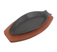 Happyyami Sartén para Asar Pescado Antideslizante 30,5X13,5 CM Forma de Pescado para Barbacoa y Cocina de Restaurante