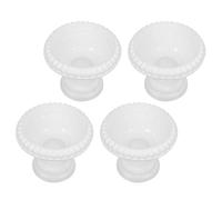 Happyyami Set de 4 Macetas de Plástico para Bodas Estilo Romano Europeo, Maceteros Pequeños Diseño Creativo, Ideales para Decoración de Jardín y Balcón