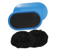 Happyyami Sliders Ovalados para Fitness Diseño Ergonómico Antideslizante Discos Deslizantes Portátiles para Entrenamiento Casa y Gimnasio Color Azul para Ejercicios Aeróbicos y