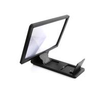 Happyyami Soporte de Lupa de Pantalla para Móvil Negro, Amplificador Portátil de Plástico Diseño Creativo, Adecuado para Turismo y Ocio