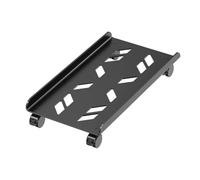 Happyyami Soporte Móvil de Torre para Ordenador de Metal Negro Ruedas, Diseño Portátil y Ventilación para Oficina y Escritorio